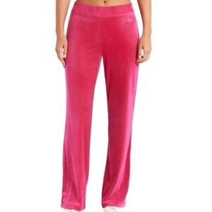 Juicy Couture Hot Pink Velour Trousers